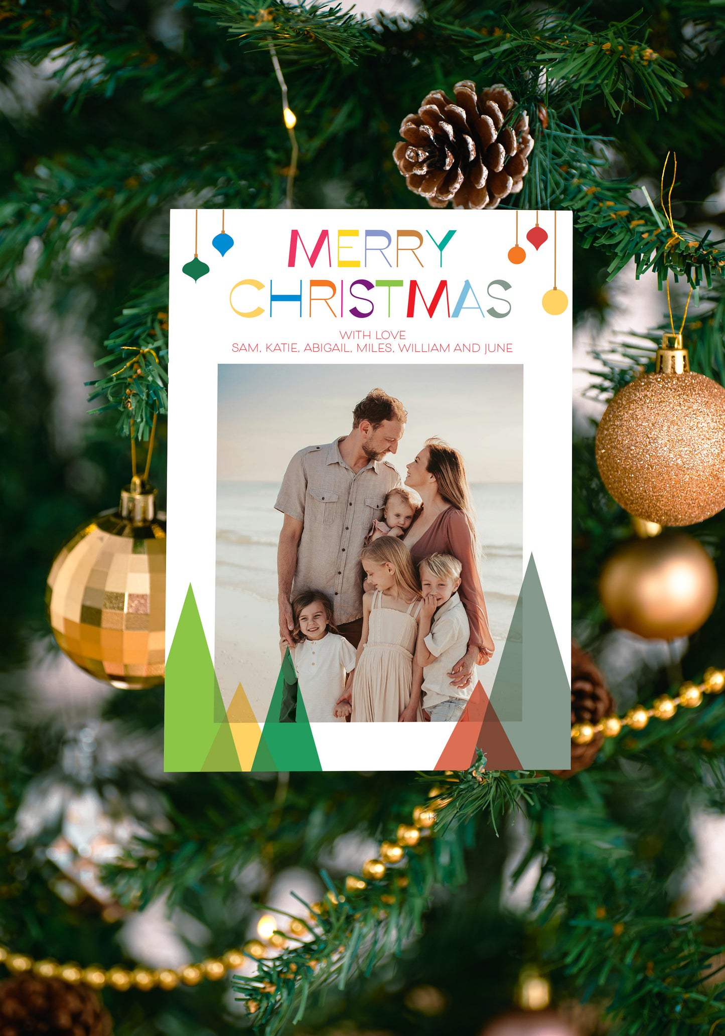 COLOURFUL Christmas Photo Card